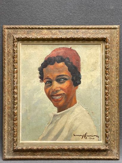 Henry FARION (?-1991) 
Portrait de jeune...
