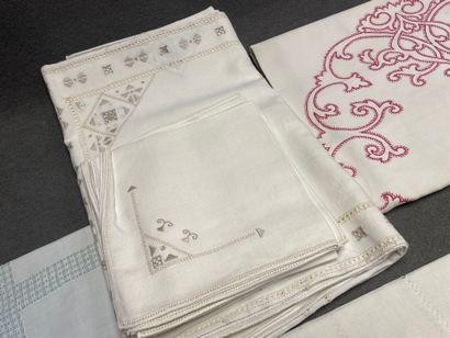 Lot de nappes et serviettes