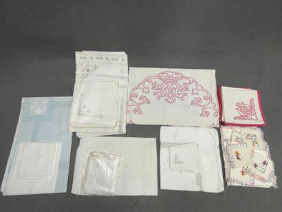 Lot de nappes et serviettes