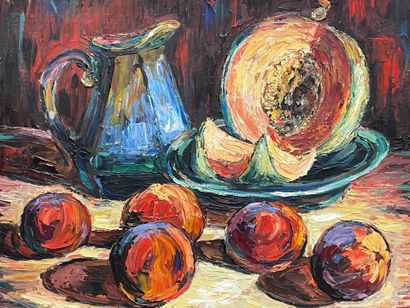 Camille KUONY XX°
Nature morte aux fruits....