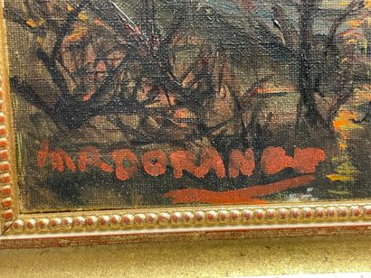 M. DORANGE ( XX°) 
Paysage de campagne. 
huile...