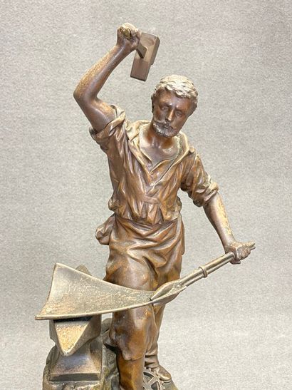 Ernest RANCOULET (XIX° - XX°) 
Le forgeron....