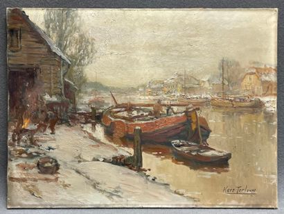 KEES TERLOUW (1890-1948). 
Bord de riviere...