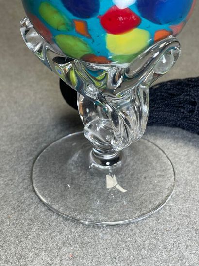 Pulvérisateur en verre. 
H. :21 cm.