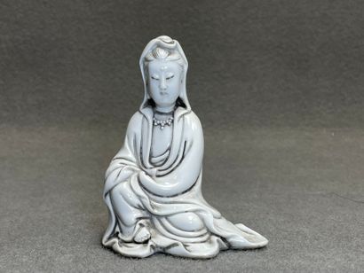 Guanyin. 
Sculpture en blanc de Chine. 
H....
