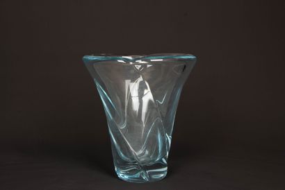 DAUM France
Grand vase à col évase en cristal...
