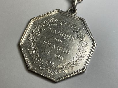 Médaille en argent de la Banque de France...