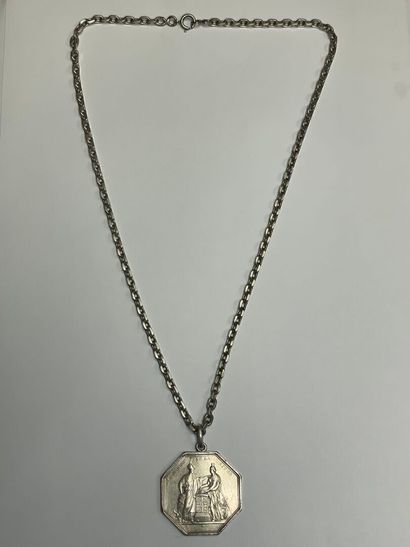 Médaille en argent de la Banque de France...
