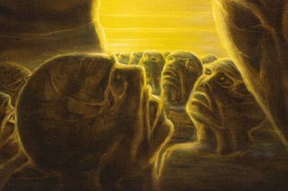 ROCA ( XX°)
Vision onirique.
Huile sur toile...