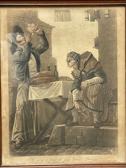 Paire de gravures d'après Carle VERNET, cadres...