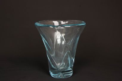 DAUM France
Grand vase à col évase en cristal...