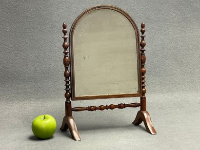 Miroir de table en acajou.
Fin XIX°
39 x...