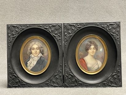 Ecole Française début XX°
Portrait de couple....