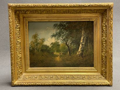 Paul ASTIER (XIX-XXème).
Promeneuse
Huile...