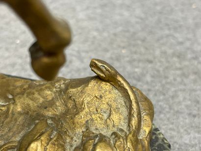 M. PAIGNANT ( fin XIX°-XX°)
Cheval au serpent
Bronze...