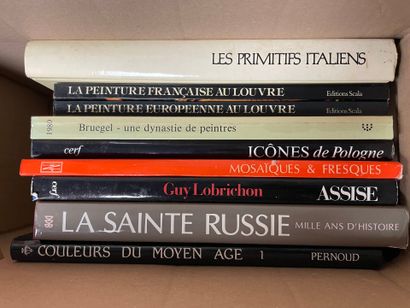 Carton de livres d'art.