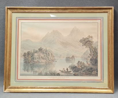 Ecole Suisse XIX° par Hennig
L'ISLE de Schwanau,...