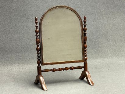 Miroir de table en acajou.
Fin XIX°
39 x...