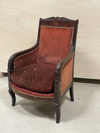 ssise
Bergère en acajou et placage d'acajou
Epoque...