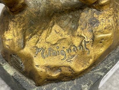 M. PAIGNANT ( fin XIX°-XX°)
Cheval au serpent
Bronze...