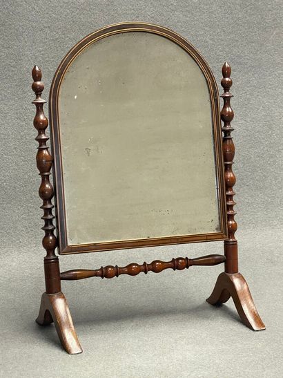 Miroir de table en acajou.
Fin XIX°
39 x...