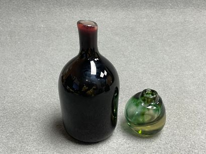 Deux verreries contemporaines
- Claude MORIN...