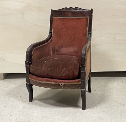 ssise
Bergère en acajou et placage d'acajou
Epoque...