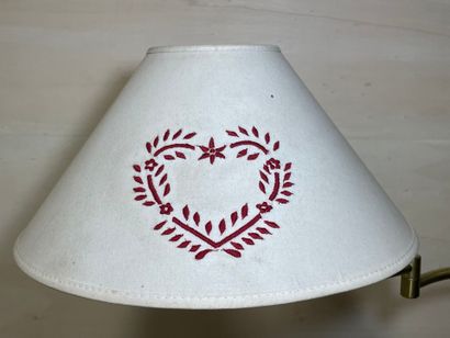 Lampadaire liseuse en métal.
H. :140 cm.
