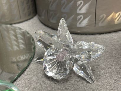 SWAROVSKI
Panda, coquillage et fleur en cristal....