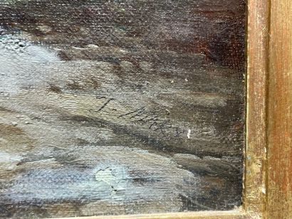 J. MARX ( XIX°)
Retour de mer.
huile sur...