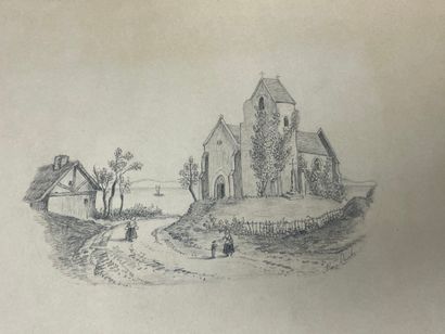 Ensembles de dessins, aquarelles, gravures...