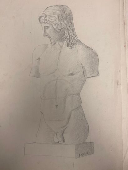 REGION : porte document avec dessins académique...