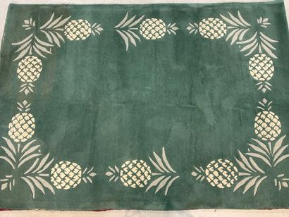 Tapis manuel Canovas XXe.
Casamance vert...