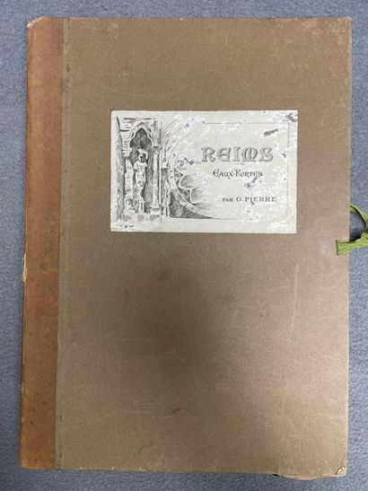 REGION : porte document avec dessins académique...