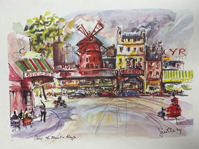 REGION : porte document avec dessins académique...
