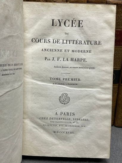 Lycée ou cours de littérature ancienne et...