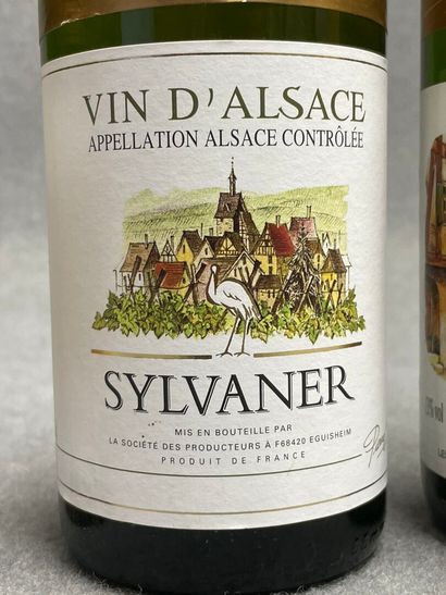 6 bouteilles 
-Gewurztraminer, 2008. 
-Sylvaner,...
