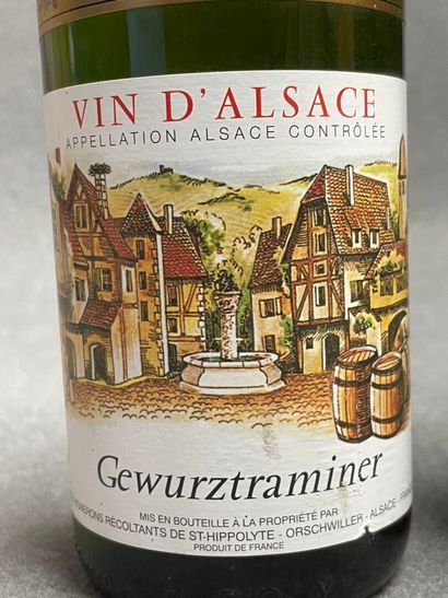 6 bouteilles 
-Gewurztraminer, 2008. 
-Sylvaner,...
