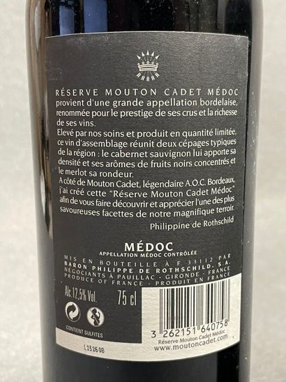 RESERVE MOUTON CADET 2013. 5 bouteilles.