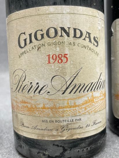GIGONDAS: 9 bouteilles: 
-Domaine du Pesquier,...