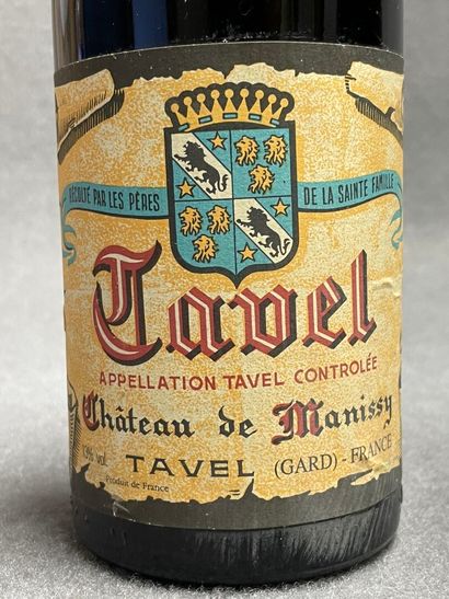 TAVEL , CHATEAU DE MANISSY 1989, 2 bouteilles...