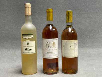 3 bouteilles: 
-Elodie Dieudonné, Blanc moelleux,...