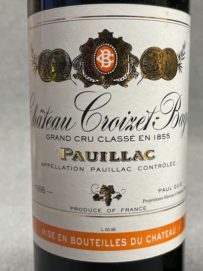 4 bouteilles: 
-Chateau Croizet-Bages, PAUILLAC,...