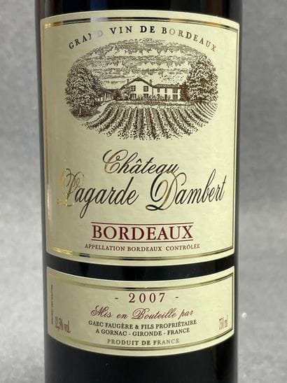 CHATEAU LAGARDE DAMBERT. 2007 Caisse bois...