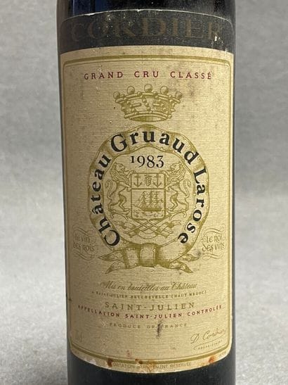 BORDEAUX 2 bouteilles: 
-Chateau Gruaud Larose,...
