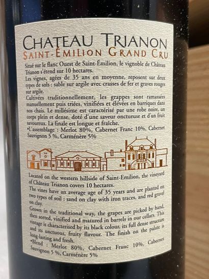 CHATEAU TRIANON, Saint Émilion grand cru,...