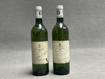 JURANÇON. Domaine Gaillot. 2003. 2 boute...