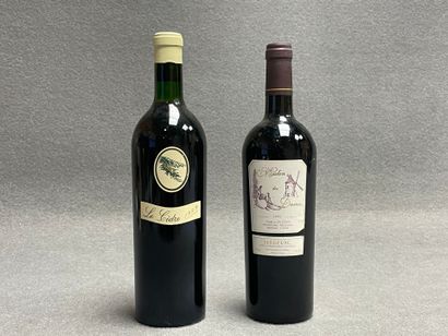 2 bouteilles: 
-CAHORS, Le Cèdre, Verhaeghe,...