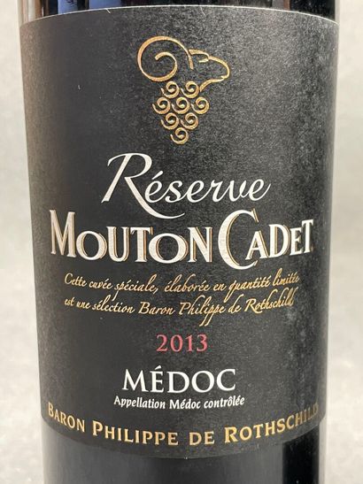 RESERVE MOUTON CADET 2013. 5 bouteilles.