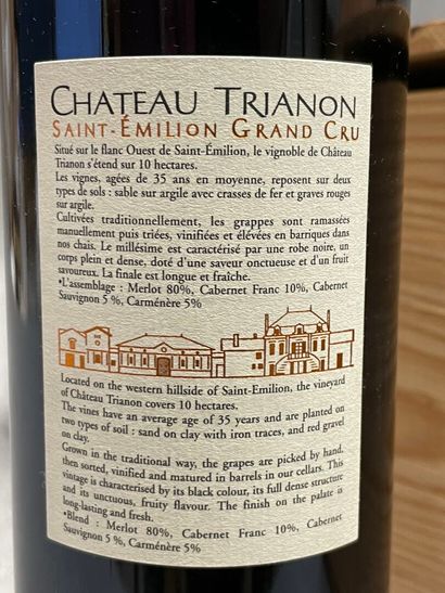 CHATEAU TRIANON, Saint Émilion grand cru,...